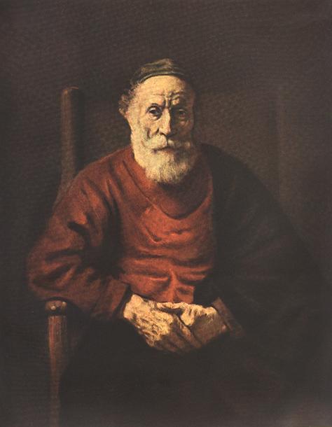 Portrait of an Old Man in Red ry